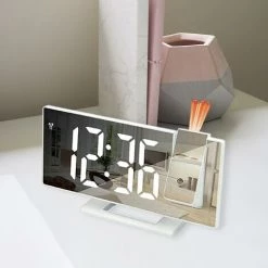 FUIENKO Réveil Numérique à Projection 180 °, USB, 5 Min, Facile à Utiliser Pour Les Gros Dormeurs 8 FUIENKO Réveil Numérique à Projection 180 °, USB, 5 Min, Facile à Utiliser Pour Les Gros Dormeurs -Lampe Soldes Boutique 68812717 4