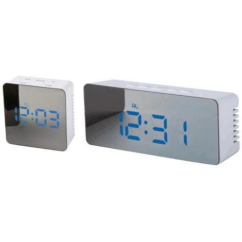 FUIENKO Réveil Numérique Led Facile à Lire, 2 Pièces, Affichage Led, Pour Personnes âgées, Bleu 5 FUIENKO Réveil Numérique Led Facile à Lire, 2 Pièces, Affichage Led, Pour Personnes âgées, Bleu – Image 5