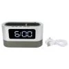 FUIENKO Réveil Numérique Avec Affichage De La Température, Pour La Chambre à Coucher,WHITE