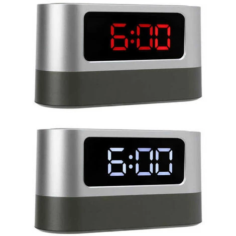 FUIENKO Réveil Numérique Avec Affichage De La Température, Pour La Chambre à Coucher,WHITE 3 FUIENKO Réveil Numérique Avec Affichage De La Température, Pour La Chambre à Coucher,WHITE – Image 3