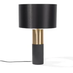 BELIANI Lampe à Poser Noire - Noir
