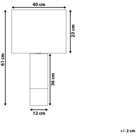 BELIANI Lampe à Poser Noire - Noir 3 BELIANI Lampe à Poser Noire - Noir – Image 3