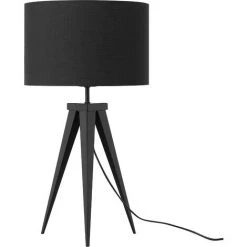 BELIANI Lampe à Poser Noire - Noir