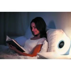 METRONIC Radio-réveil Avec Fonction Aube Et Ambiances Sonores Nature - Blanc - Blanc 7 METRONIC Radio-réveil Avec Fonction Aube Et Ambiances Sonores Nature - Blanc - Blanc -Lampe Soldes Boutique 9567997 3